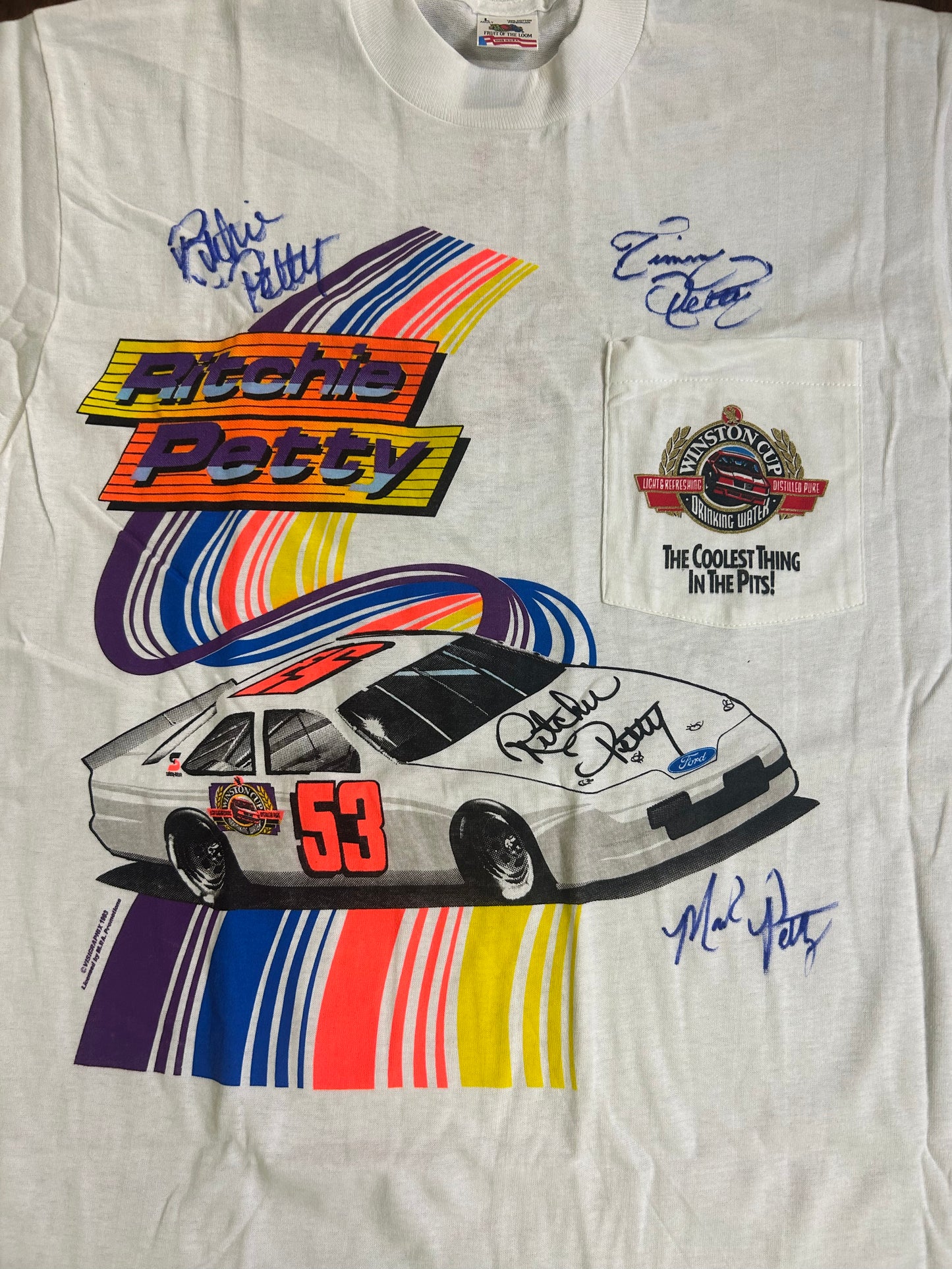Ritchie Petty Tee- Petty Brothers Signed