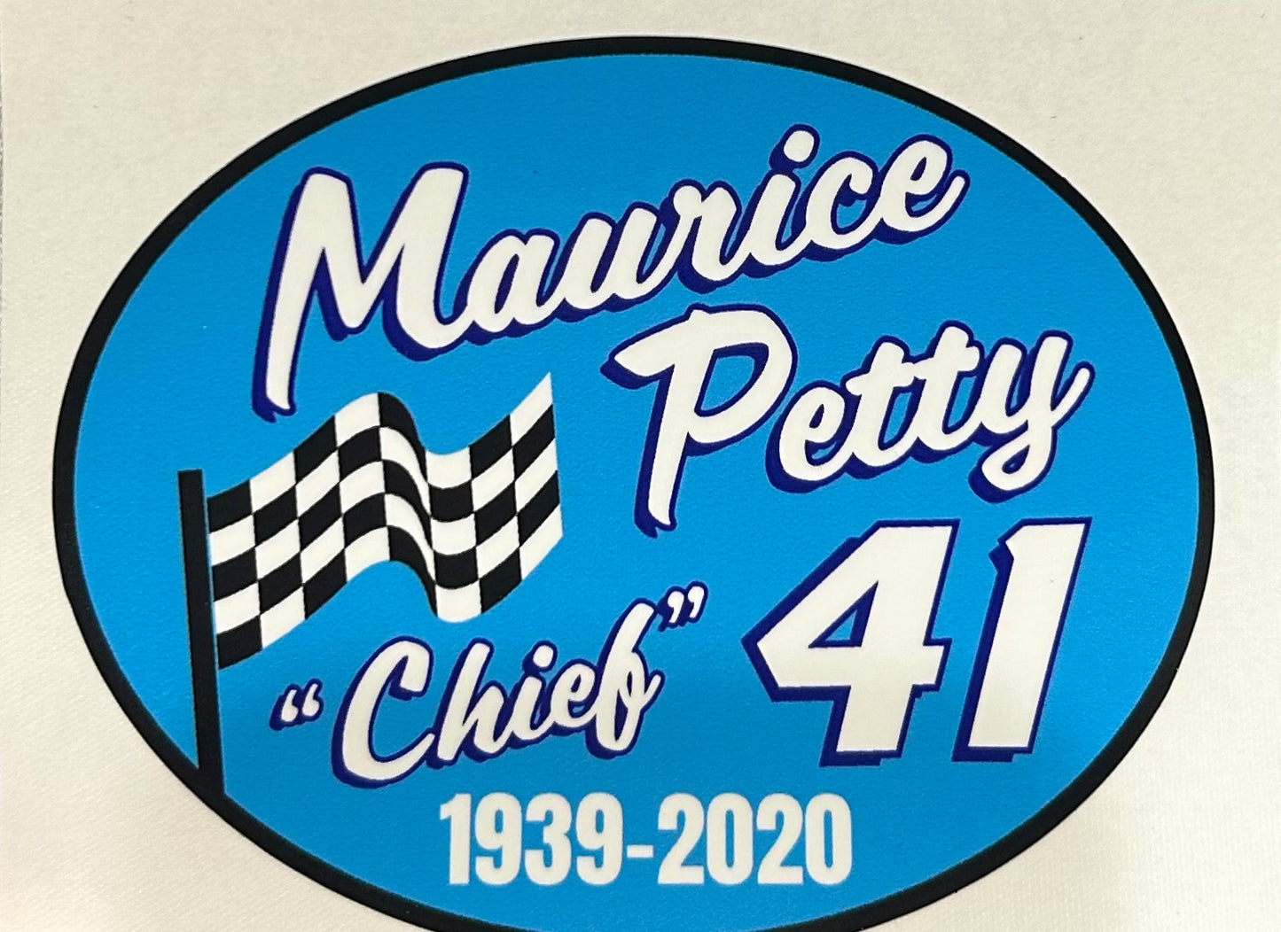 Maurice Petty memorial sticker